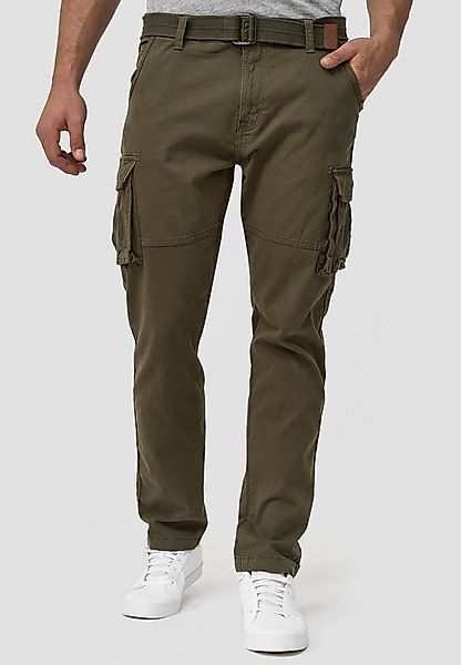 Indicode Cargohose Herren Mathen Cargo Hose Herrenhose aus elastischer Baum günstig online kaufen