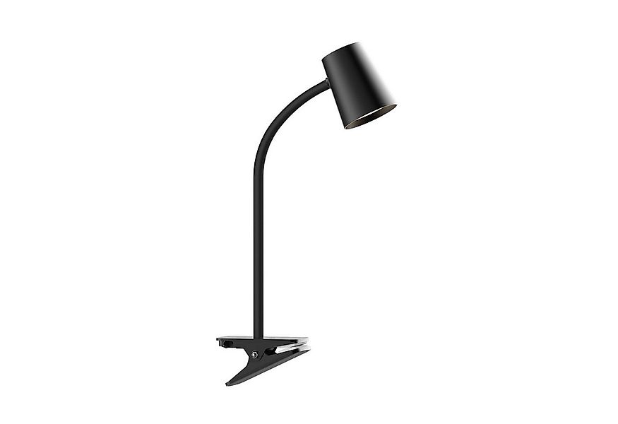 Lindby Klemmleuchte Ailina, LED, Kunststoff Schwarz warmweiß IP20, 1 x 5 W günstig online kaufen