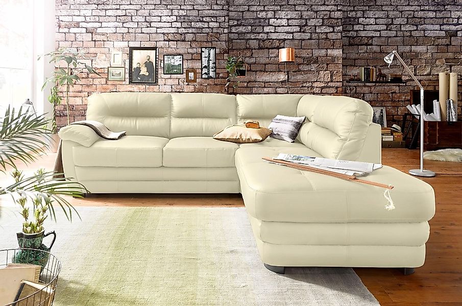 COTTA Polstergarnitur "Royale", (Set), bestehend aus Ecksofa & Hocker, opti günstig online kaufen