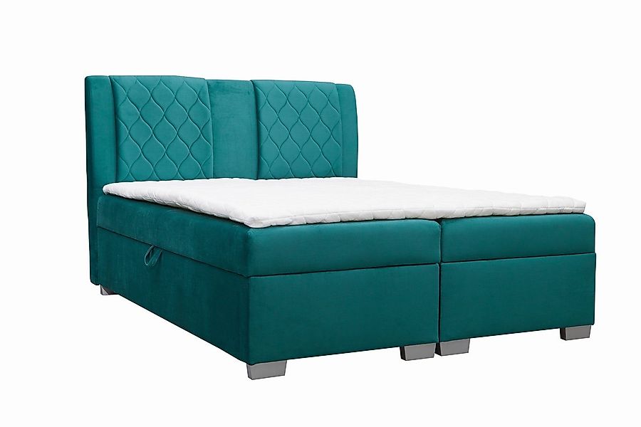 Beautysofa Boxspringbett Kolumbia, mit 2 Bettkasten, günstig online kaufen