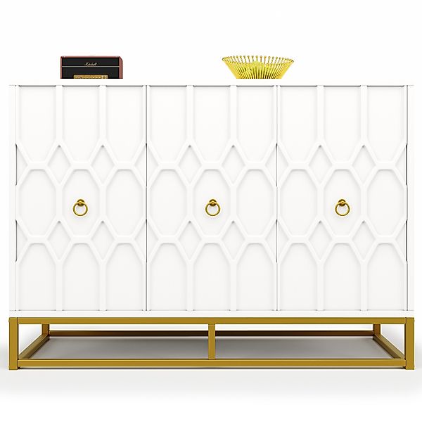 MODFU Sideboard mit stabilen Eisenrahmenbeinen (Küchenmöbel, günstig online kaufen