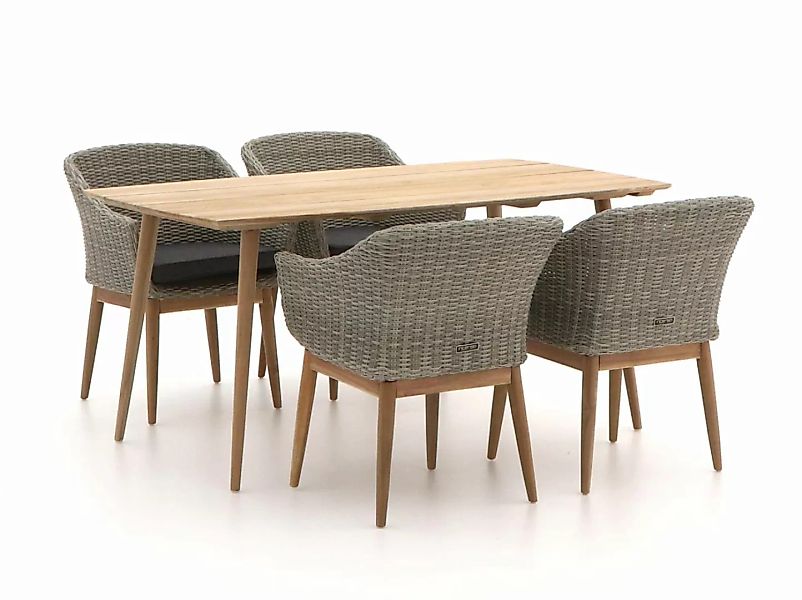 Intenso Bordano/ROUGH-K 160 cm Gartenmöbel-Set 5-teilig günstig online kaufen