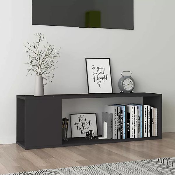 Tv-schrank Grau 100x24x32 Cm Spanplatte günstig online kaufen