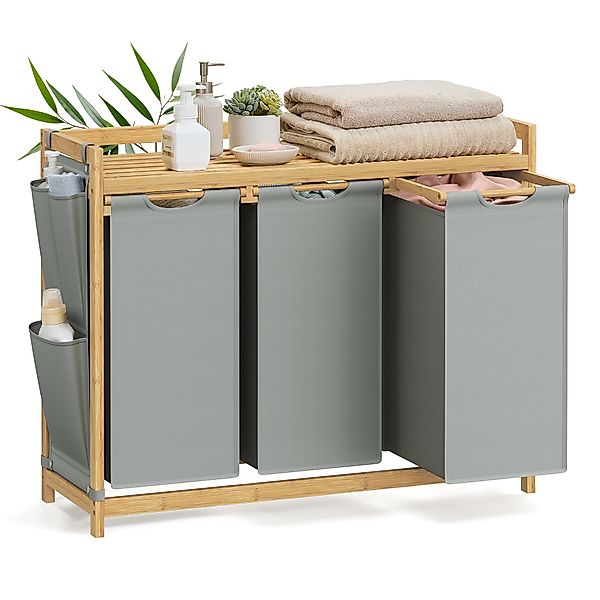 SONGMICS Wäschekorb Wäschekorb, Wäschekorb 2/3 Fächer, günstig online kaufen