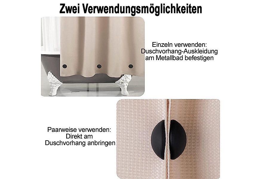 Mutig Duschrollo Duschvorhang Gewichte 3 Paar, robuste magnetische an der U günstig online kaufen