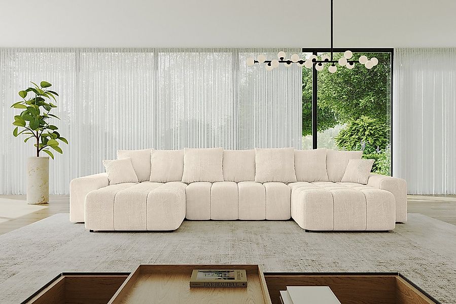 ALTDECOR Wohnlandschaft ENIL-U, Couch mit Schlaffunktion, Wohnzimmer - Ecks günstig online kaufen