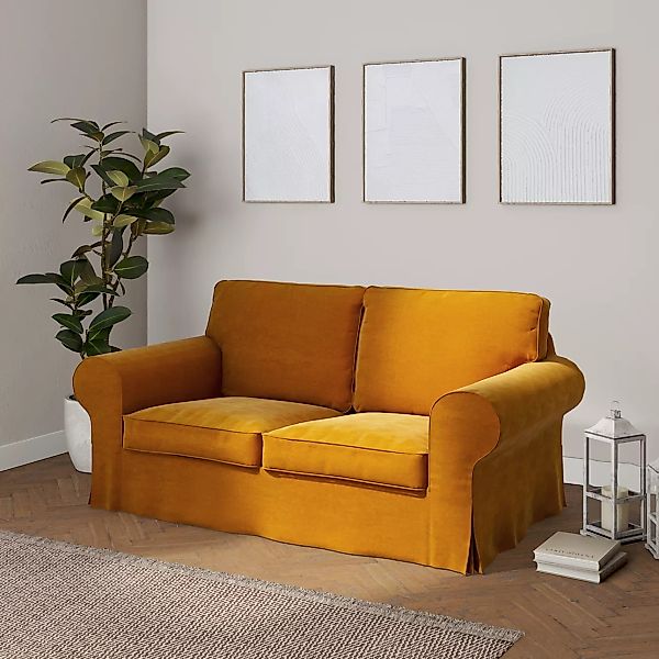 Bezug für Ektorp 2-Sitzer Schlafsofa NEUES Modell, honiggelb, Sofabezug für günstig online kaufen