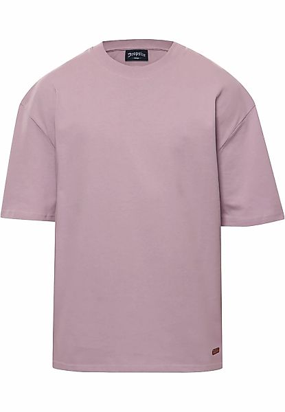 Dropsize T-Shirt "Dropsize Herren Heavy Oversize Metal Patch Basic T-Shirt" günstig online kaufen
