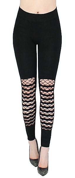 dy_mode Highwaist Leggings Damen Leggings Schwarz günstig online kaufen