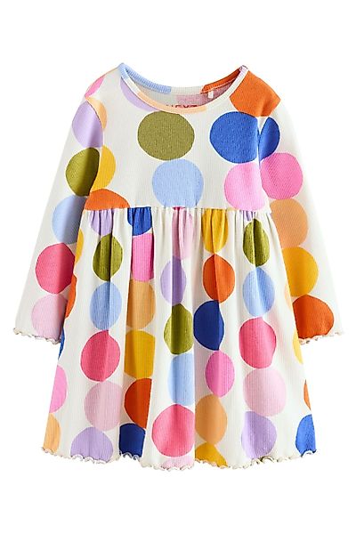 Next Blusenkleid Geripptes Langarmkleid (1-tlg) günstig online kaufen