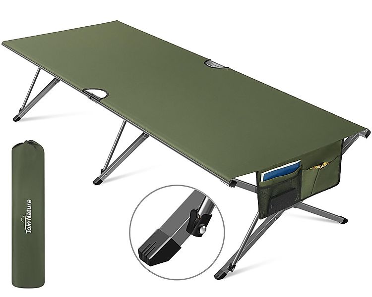 HOMECALL Feldbett Klappbar Campingbett Klappbett karpfenliege XXXL Campingl günstig online kaufen