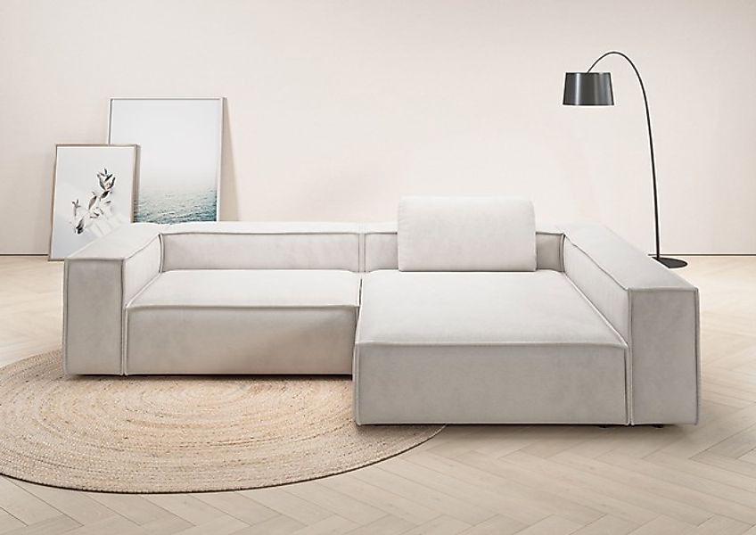 Places of Style Ecksofa »Watertown, moderne XXL L-Form, 306 cm breit«, Komf günstig online kaufen