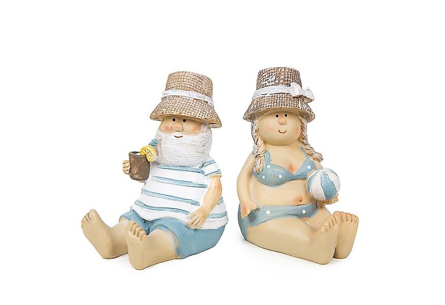 Logbuch-Verlag Dekofigur Urlauber Paar Dekofigur Mann & Frau Strandurlaub m günstig online kaufen