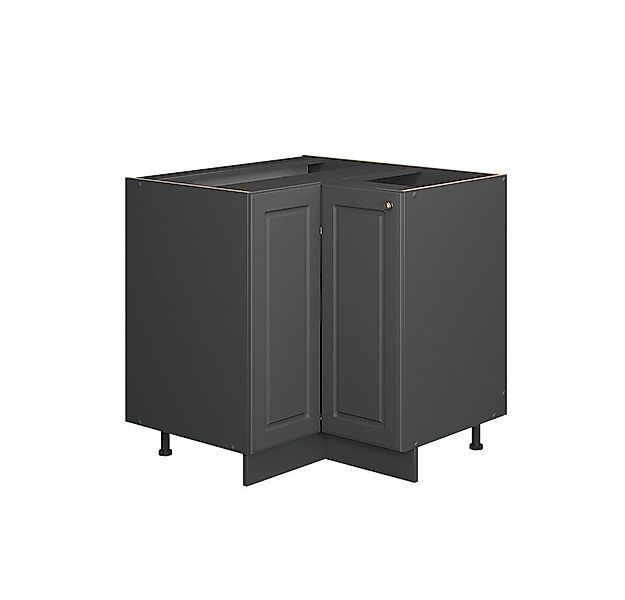 Vicco Eckunterschrank Fame-Line, Anthrazit-Gold Landhaus/Anthrazit, 80.5 cm günstig online kaufen