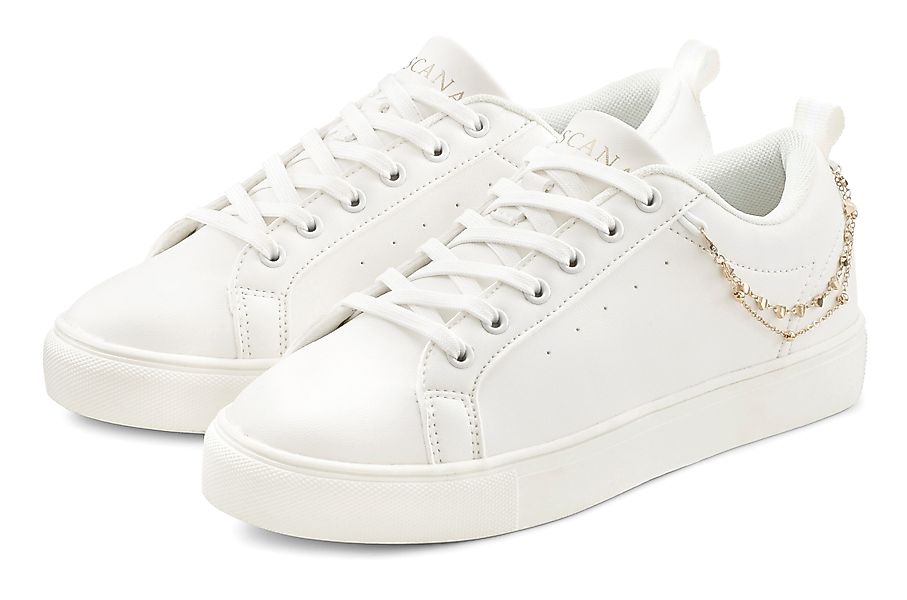 LASCANA Sneaker modisches Ketten-Element, Schnürhalbschuhe, Freizeitschuhe günstig online kaufen