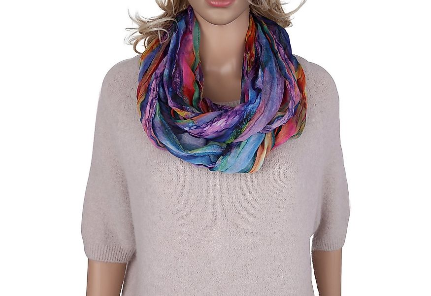 MIRROSI Loop Damen Schal mit Regenbogen-Muster Weich, (Zweimal um den Hals günstig online kaufen