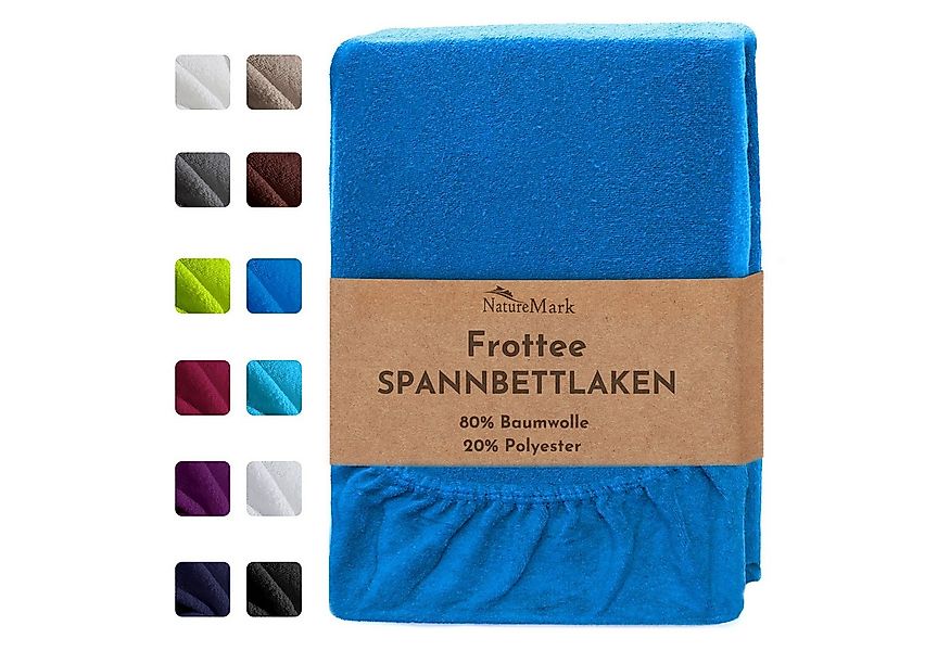 NatureMark Spannbettlaken Frottee Spannbettlaken, 80% Baumwolle / 20% Polye günstig online kaufen