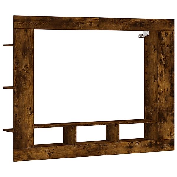 vidaXL TV-Schrank Räuchereiche 152x22x113 cm Holzwerkstoff 833727 günstig online kaufen