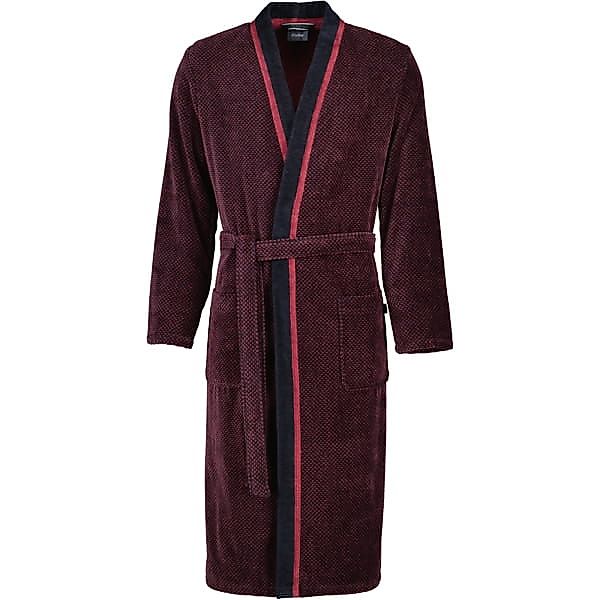 Cawö Bademäntel Herren Kimono 4839 - Farbe: rot-schwarz - 92 - M günstig online kaufen