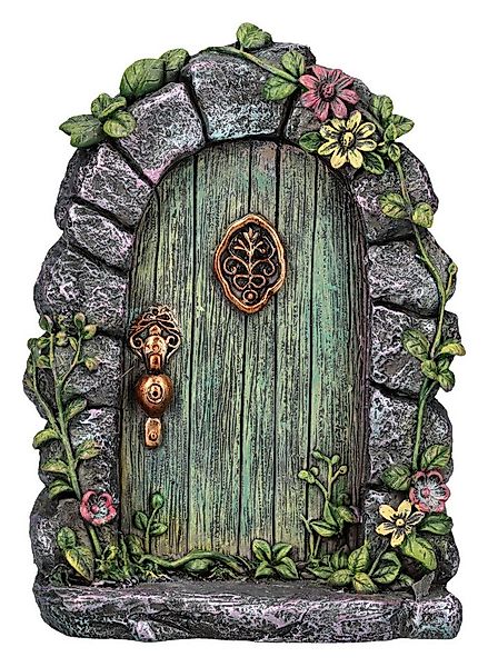 Figuren Shop GmbH Dekofigur Elfen Tür – Zauberwald Figur Fantasy Deko Statu günstig online kaufen