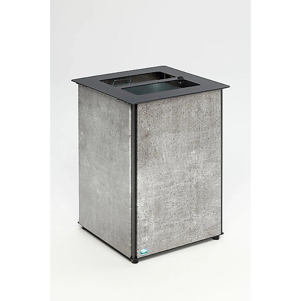 PROREGAL Robuster Abfallsammler Mit Deckel Aufklappbar 80 Liter HxBxT 73 x günstig online kaufen