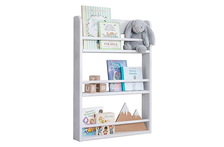 Ticaa Wandregal Kinder Bücherregal Toni 55x80 & 60x130, in verschiedenen Fa günstig online kaufen