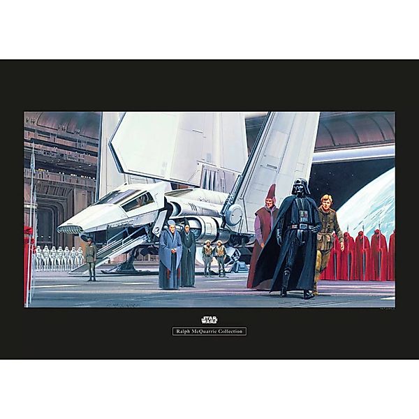 KOMAR Wandbild - Star Wars Classic RMQ Death Star Shuttle Dock - Größe: 70 günstig online kaufen