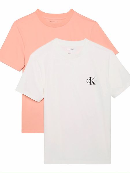 Calvin Klein Jeans T-Shirt "MONOLOGO CN 2 PACK TEE" Packung, 2er-Pack, 2 St günstig online kaufen