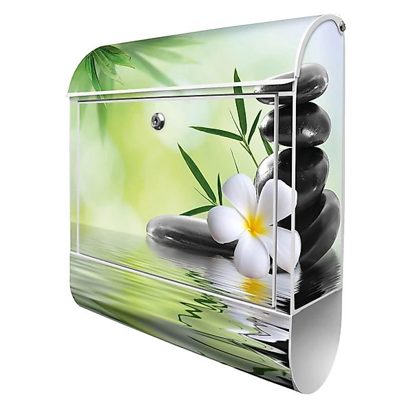 Banjado Design Briefkasten Weiß Pulverbeschichtet 39x47x14cm 2 Schlüssel Mi günstig online kaufen