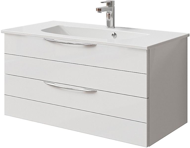 Saphir Waschtisch »Serie 6025 Mineralmarmor-Waschtisch mit Unterschrank, 97 günstig online kaufen