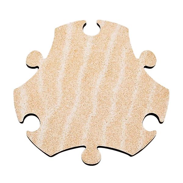 Magis - Puzzle Carpet Teppich - Sand/Polyethylen/H 2cm / Ø 36cm/1 Stück günstig online kaufen