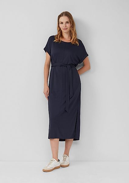 s.Oliver Midikleid Kleid Jersey-Kleid mit einseitigem günstig online kaufen