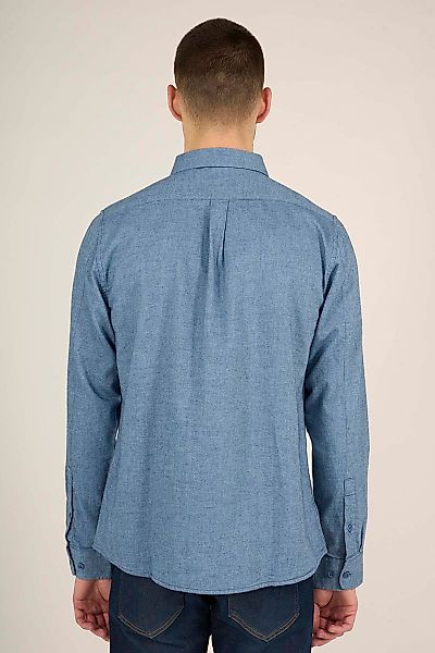KnowledgeCotton Apparel Hemd Blau - Größe XL günstig online kaufen