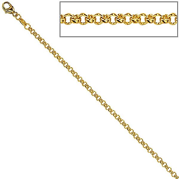 SIGO Erbskette 585 Gelbgold 2,5 mm 50 cm Gold Kette Halskette Goldkette Kar günstig online kaufen