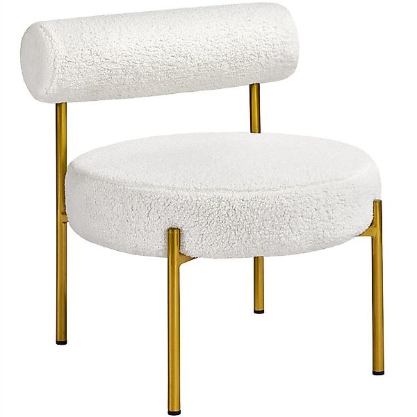 Yaheetech Cocktailsessel, Polsterstuhl aus Boucle-Geweb Ruhesessel günstig online kaufen