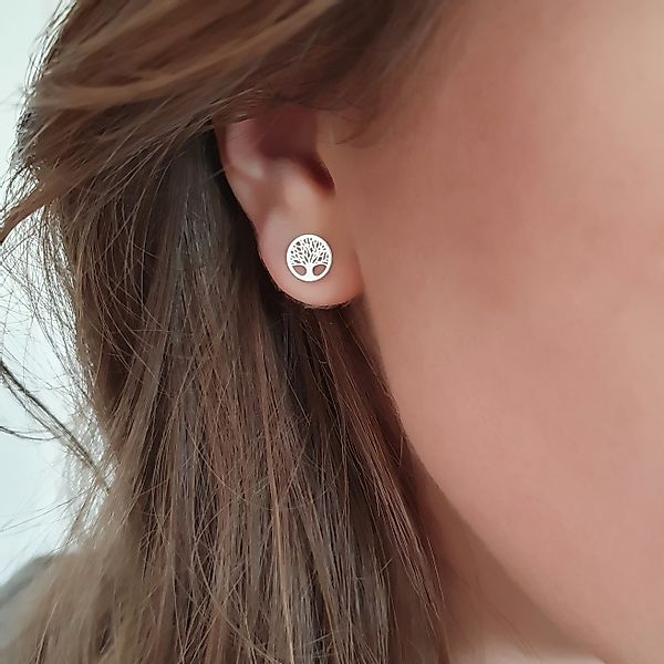 SCHOSCHON Paar Ohrstecker Lebensbaum Ohrstecker 925 günstig online kaufen