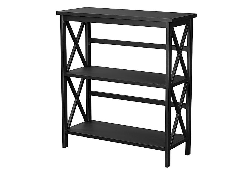 COSTWAY Konsolentisch, 3 Ebenen, schmal, Beistelltisch Holz, 79 x 32 x 86 c günstig online kaufen