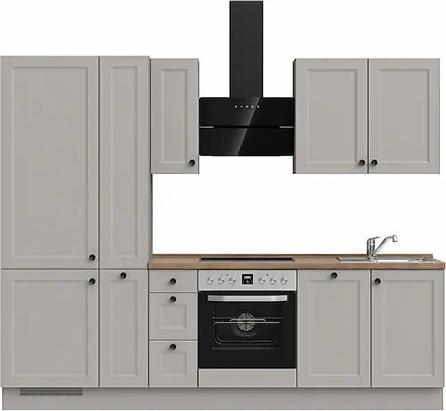 nobilia® Küchenzeile »"Cascada II"«, vormontiert, Breite 270 cm, Ausrichtun günstig online kaufen