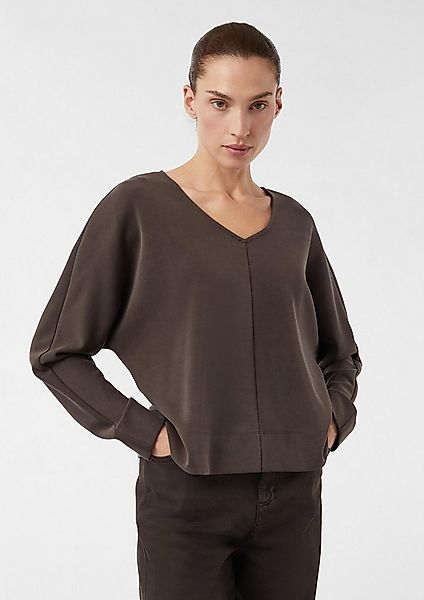 comma Sweatshirt Sweatshirt Weiches Sweatshirt mit Ziernaht günstig online kaufen