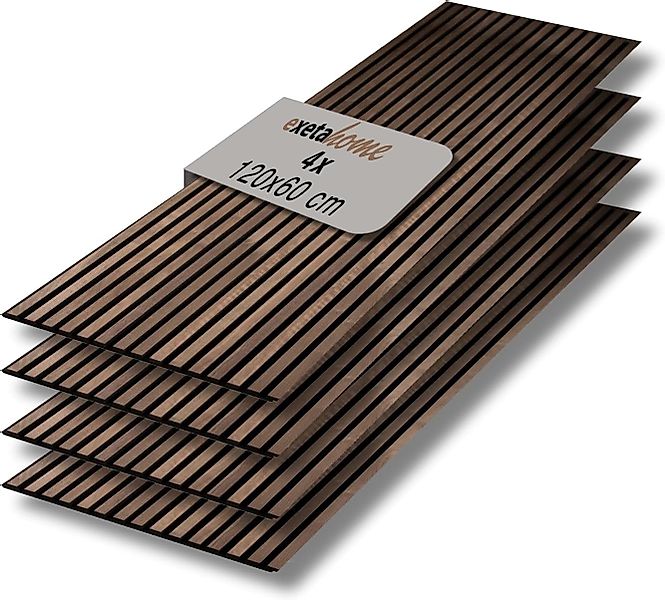 exeta Wandpaneel Akustikpaneele 4St je 60x120cm Wandpaneele Schalldämmung f günstig online kaufen