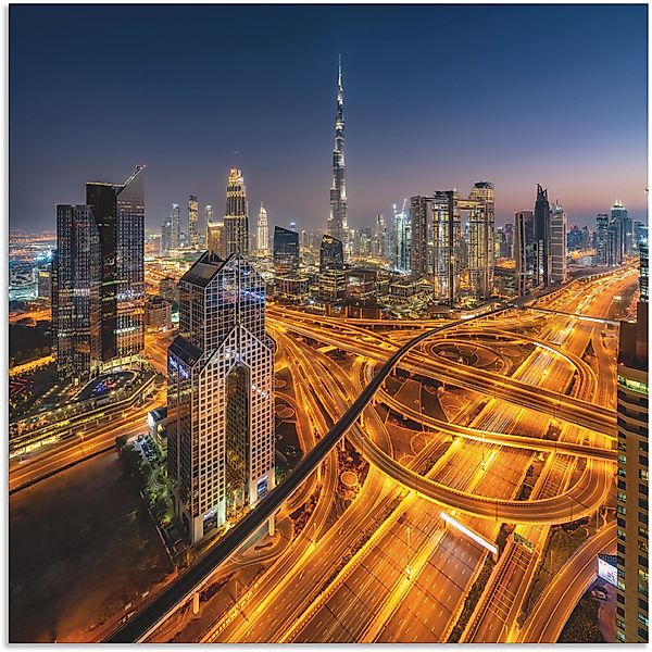 Artland Wandbild "Skyline Dubai", Bilder von Asien, (1 St.), als Alubild, O günstig online kaufen