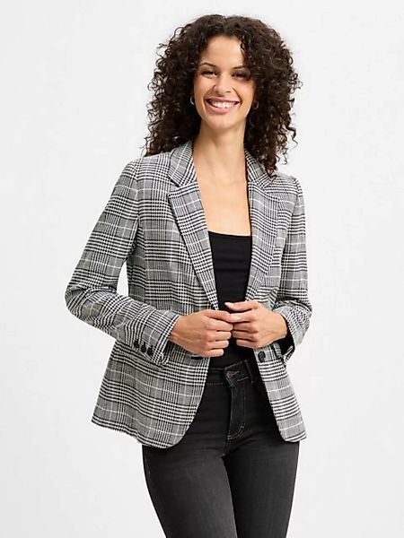 Glencheck Blazer, schwarz/ecru, Herbst-Kollektion günstig online kaufen