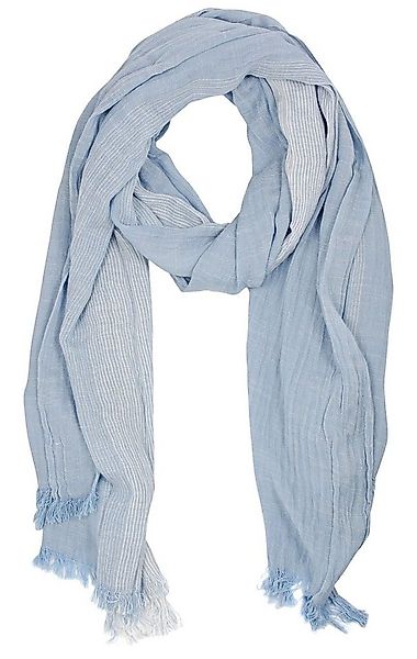 Bovari Modeschal Herren Schal – Baumwolle Viskose Mix – mehrfarbiger Streif günstig online kaufen