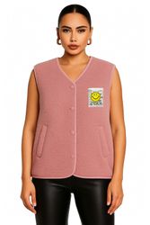 Worldclassca Fellimitatweste Worldclassca Teddy Weste Smiley günstig online kaufen
