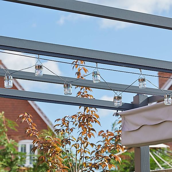 LED-Solar-Lichterkette Firefly Opal, 10-flammig, IP44 günstig online kaufen