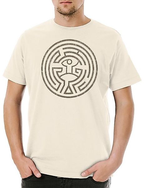 Urban Backwoods Print-Shirt Maze Herren T-Shirt Westworld Labyrinth Circle günstig online kaufen