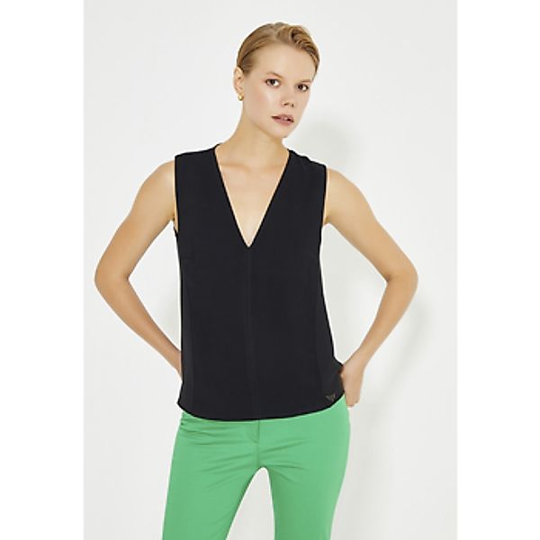 Just Like You  Blusen Ärmellose, fließende Bluse mit V-Ausschnitt günstig online kaufen