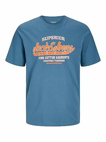 Jack & Jones Rundhalsshirt "JJELOGO TEE SS O-NECK 2 COL SS25 5PK MP", (Pack günstig online kaufen