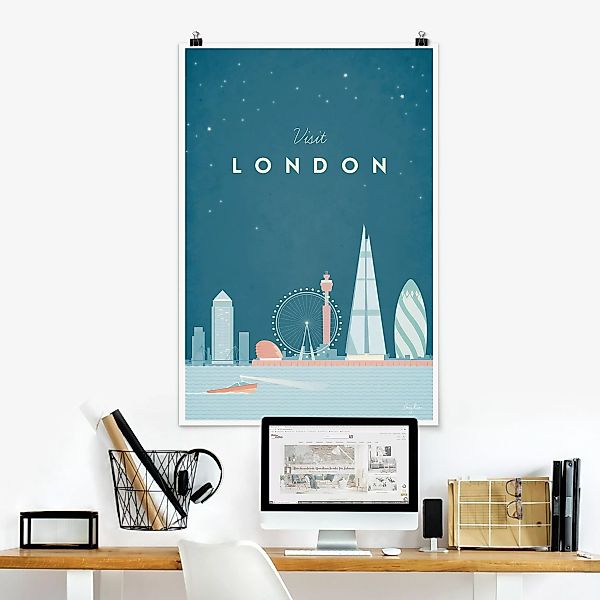 Poster Architektur & Skyline - Hochformat Reiseposter - London günstig online kaufen