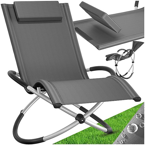 tectake Gartenliege Sonnenliege, 1 St., Ergonomische günstig online kaufen